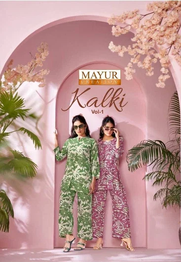 Kalki Vol 1 By Mayur Rayon Printed Co Ord Set Wholesalers In Delhi